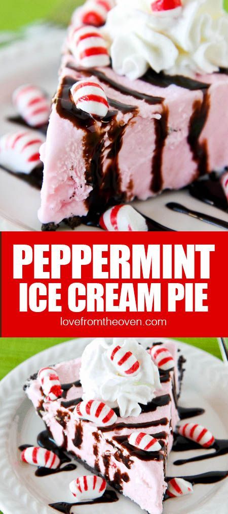 Peppermint Ice Cream Dessert Recipes, Pepermint Fudge, Peppermint Ice Cream Dessert, Ice Cream Desserts Easy, Peppermint Recipes Desserts, Peppermint Stick Ice Cream, Frozen Deserts, Christmas Ice Cream Cake, Ice Cream Dessert Recipe