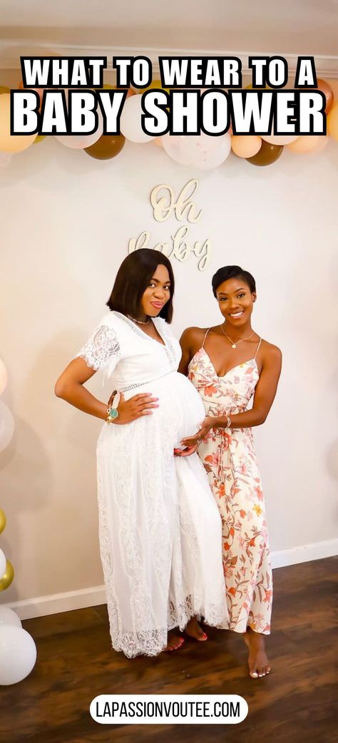 Celebrate the anticipation of new life in style with our curated collection of baby shower outfit ideas. Whether you're attending as a guest in the fall or hosting the event, we have suggestions for every season. From casual and comfy attire for winter gatherings to chic options for a summer celebration, we've got you covered. We've even included fashion tips for black women and outfit ideas for men. Discover the perfect outfits for this special party, with options for moms and dads alike. Babyshower Outfit Ideas Girl Guest, What To Wear To A Babyshower As A Guest Outfit, Baby Shower Outfit For Guest Black Women, Baby Shower Outfits For Mom Black Woman, Fall Baby Shower Outfit For Guest, Plus Size Baby Shower Outfit, Baby Shower Guest Dress, Casual Baby Shower Outfit For Guest, Casual Baby Shower Outfit