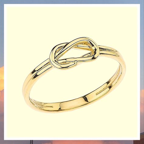 Modern Yellow Gold Hercules Promise Knot Promise Ring, Hercules Knot, Ring Size 10, Knot Bracelet, Women’s Rights, Love Knot, Size 10 Rings, Hercules, Promise Ring