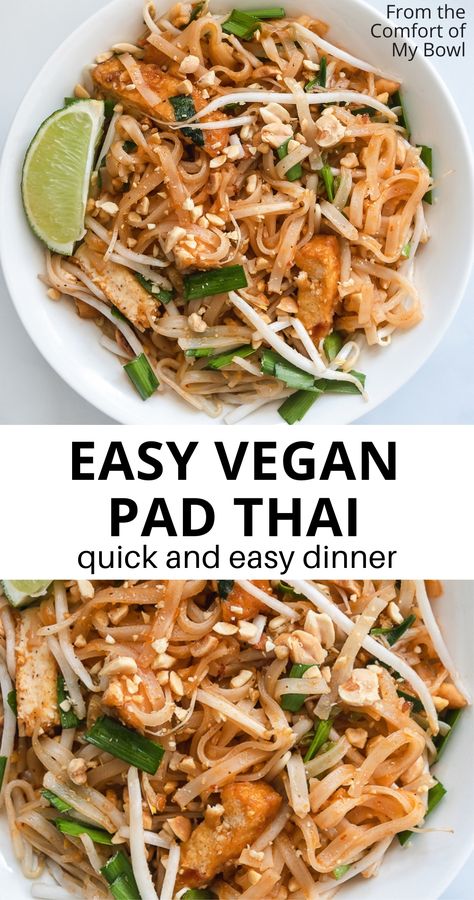 Tofu Pad Thai Recipe, Vegetarian Pad Thai, Tofu Pad Thai, Vegan Pad Thai, Pad Thai Sauce, Pad Thai Noodles, Thai Sauce, Pad Thai Recipe, Thai Recipe