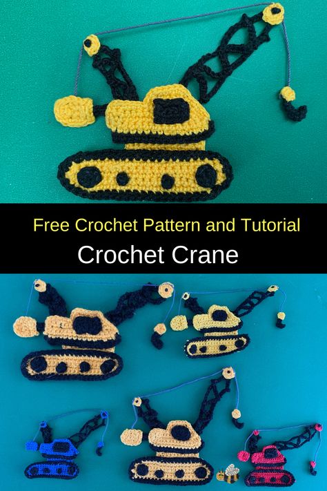 Crochet Crane Pattern, Crane Pattern, Crochet Applique Patterns Free, Crochet Embellishments, Elephant Applique, Crochet Afghan Patterns Free, Crochet Car, Crochet Motif Patterns, Applique Pattern