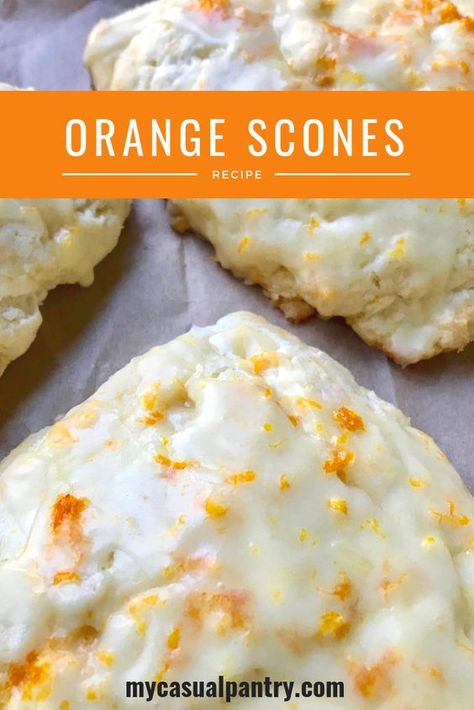 Orange Scones Recipe, Breakfast Scones, Scones Recipe Easy, Orange Scones, Homemade Scones, Afternoon Tea Recipes, Scones Recipe, Orange Recipes, Köstliche Desserts