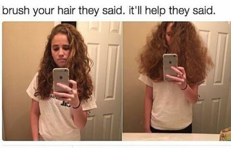 Curly Girl Problems, Curly Hair Problems, Hair Problems, Girl Problems, Curly Girl, Big Hair, Rwby, Funny Photos, Really Funny