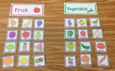 More Fruit and Veggie Fun! Kids Vegetables, Fruit And Veggie, File Folder Activities, Preschool Themes, Sorting Activities, Preschool Theme, Toddler Learning Activities, Preschool Learning Activities, Food Themes