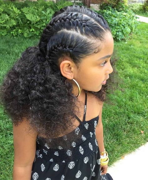 21 Braid Hairstyles For Little Girls That Will Make You Say Awwwww! | ThriveNaija School Hairstyles Black Hair, Hairstyles Black Hair Natural, Back To School Hairstyles Black, Mixed Race Hairstyles, Black Hair Natural, African American Girl Hairstyles, Natural Hair Hairstyles, Toddler Braided Hairstyles, Hairstyles Black Hair