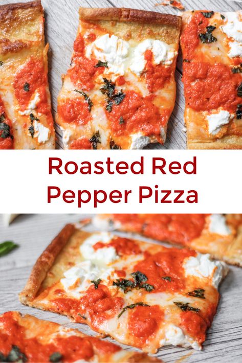 Red Pepper Pizza Sauce, Roasted Red Pepper Pizza Sauce, Roasted Red Pepper Pizza, Pizza Stuffed Peppers, Red Pepper Pizza, Pizza With Mozzarella, Acid Reflux Friendly Recipes, Pepper Pizza, Low Carb Pizza Recipes