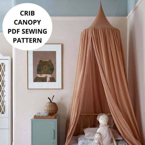 This sewing pattern will help you create a beautiful canopy that adds an enchanting ambiance to your little one's space. Transform a simple crib into a magical haven or create a special play area where your child's imagination can thrive. This PDF file includes instructions and a step-by-step photo tutorial.  The pattern and instructions are in English and in French, easy and detailed.  INSTANT DOWNLOAD *This is a digital file, we are not shipping out a physical item with this purchase* DETAILS: Faux Bed Canopy, Diy Play Tent, Tent Reading Nook, Simple Crib, Car Seat Cover Pattern, Cot Canopy, Play Canopy, Diy Crib, Nursery Canopy