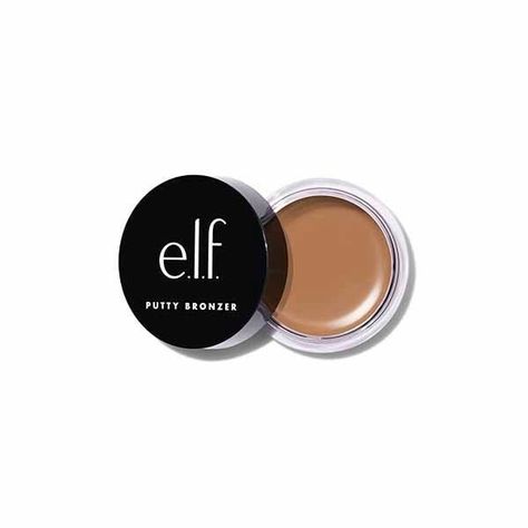 Elf Putty Bronzer, Elf Bronzer, Loreal Makeup, Powder Bronzer, Too Faced Bronzer, Elf Makeup, Matte Powder, Bronzing Powder, Makeup Brands