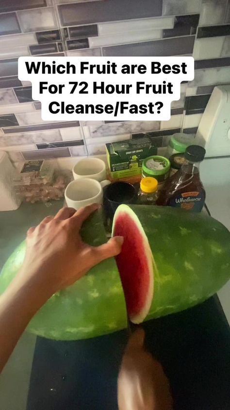 Best Fruit For 72 Hour Fruit Cleanse/Fast #fruitcleanse #fruitfast #watermelonfast #watermeloncleanse #3dayfruitfast #3dayfruitcleanse | Nathlean Overshown | Recipe Read aloud · Original audio 72 Hour Fruit Cleanse, 72 Hour Fruit Fast, Fruit Cleanse, Gluten Free Smoothie, Fruit Fast, Healing Food, Best Fruits, Detox Drinks, Read Aloud