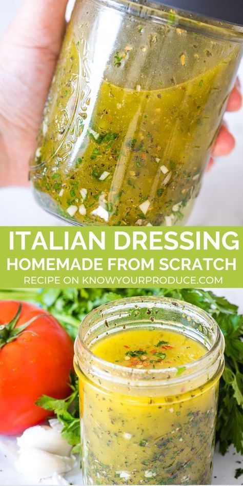 Italian Dressing Pasta, Italian Salad Dressing Recipe, Healthy Dressing Recipes, Cheese Sauces, Italian Dressing Recipes, Easy Salad Dressing Recipes, Mediterranean Foods, Healthy Dressing, Homemade Italian Dressing