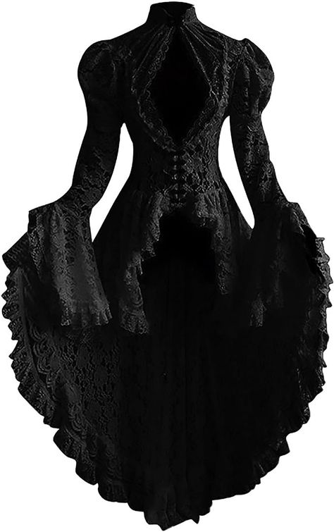 Amazon.com: Previous Orders History 2023 Women Gothic Corset Dress Halloween Party Steampunk Dresses Corset Jacket Victorian Pirate Renaissance Frock Coat : Clothing, Shoes & Jewelry Gothic Corset Dresses, Victorian Lace Dress, Stand Collar Dress, Gothic Lace, Double Breasted Dress, Steampunk Dress, Flare Sleeve Dress, Gothic Corset, Vestidos Vintage