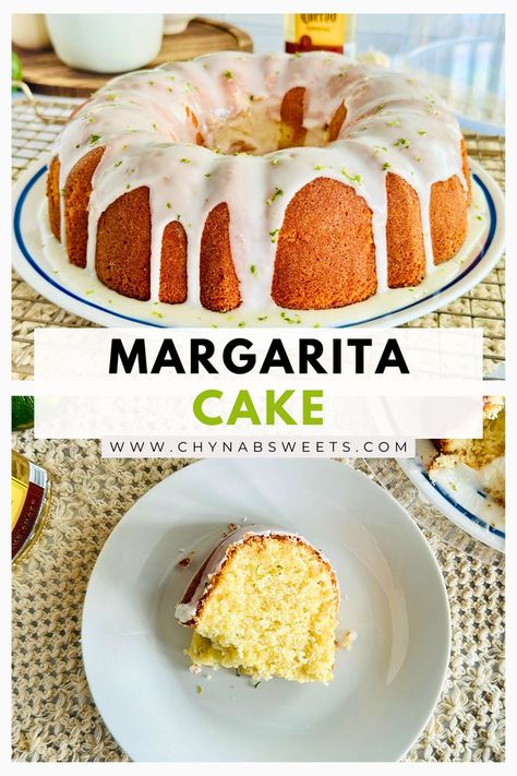 margarita bundt cake, lime juice, tequila, Cinco de Mayo, fiesta, margarita cake recipe, moist cake recipe, baking with tequila, Cinco de Mayo desserts, lime-flavored cake, tequila-infused cake, pound cake, dessert recipes, chynabsweets Margarita Cake Recipe, Margarita Cake, Tart Flavors, Alcohol Cake, Lemon Cake Mixes, Refreshing Desserts, Bundt Cakes Recipes, Lime Zest, Cake Ingredients