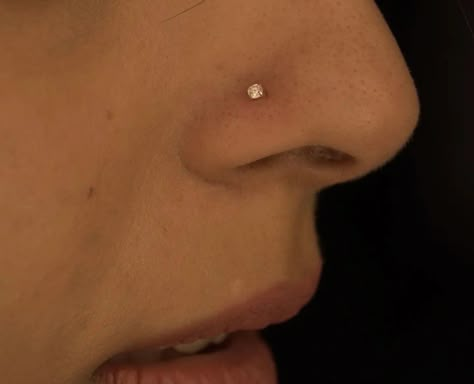 Nose Piercing Silver, Cute Nose Piercings, Nose Piercing Stud, Stud Piercing, Belly Piercing Jewelry, Nail Tattoo, Belly Piercing, Piercing Ideas, Girl Stuff