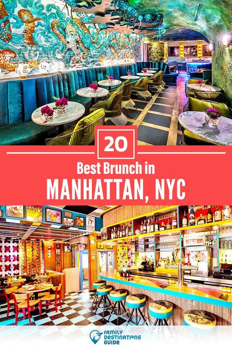 Brunch In Manhattan, Breakfast Places In Nyc, Nyc Brunch Restaurants, Brunch Spots Nyc, Best Brunch In Nyc, Brunch Places In Nyc, New York Restaurants Manhattan, New York Restaurants Aesthetic, Best Diners In Nyc