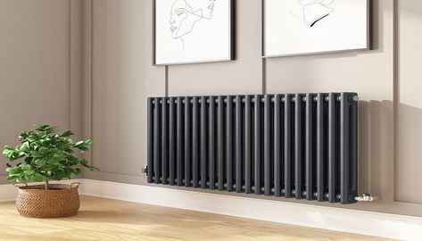 Designer radiators are currently extremely popular, they enhance the appearance of your home without compromising on the heat output. Whilst the range of radiators online is forever growing, it's difficult finding cheap radiators as the majority of prices online are extremely high and in most cases far higher than traditional radiators. Column Radiator, Traditional Radiators, Radiators Modern, Horizontal Radiators, Bathroom Radiators, Black Radiators, Central Heating Radiators, Column Radiators, French Doors Patio