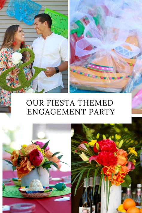 Fiesta Engagement Party Outfit, Fiesta Theme Engagement Party Decor, Mexican Themed Engagement Party Ideas, Mexican Fiesta Engagement Party, Engagement Fiesta Party Ideas, Engagement Party Fiesta Theme, Engagement Party Fiesta, Mexican Engagement Party Ideas, Nacho Average Engagement Party