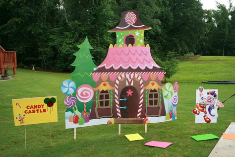 Candy Land Party, Candy Castle, Candy Land Birthday Party, Hansel Y Gretel, Candy House, Candyland Birthday, Candyland Party, Candy Land Theme, Candy Theme