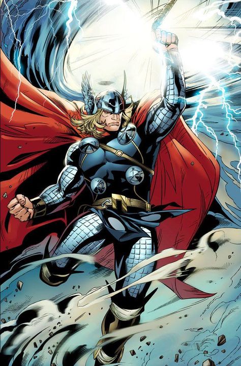 Thor by Emanuela Lupacchino Thor Comic Art, Comic Superman, Thor Art, Robert E Howard, Thor Comic, Mike Deodato, The Mighty Thor, Comic Book Artwork, Pahlawan Marvel