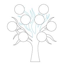 How to Draw A Family Tree Step by Step Draw A Tree With Branches, Easy Family Tree Drawing, Family Tree Drawing Ideas Easy, Draw A Family Tree, Tree Drawing For Kids, Family Tree Drawing, Family Tree Craft, Branch Drawing, Front Page Design