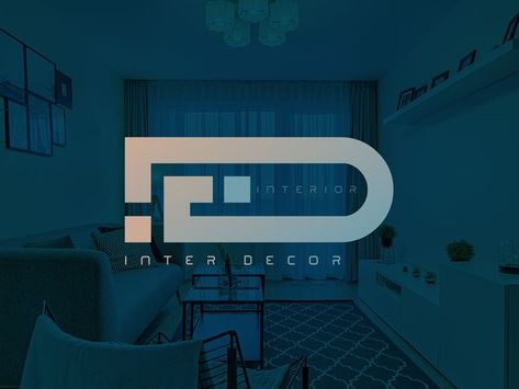 Logo Design for the interior company based in Karachi, Pakistan known as "Inter Decor Interior". Interior Design Card, Interior Decor Logo, Interior Design Logo Inspiration, Design Company Names, Decor Logo, Interior Designer Logo, Interior Logo, Logo Design Inspiration Branding, Luxury Living Room Design