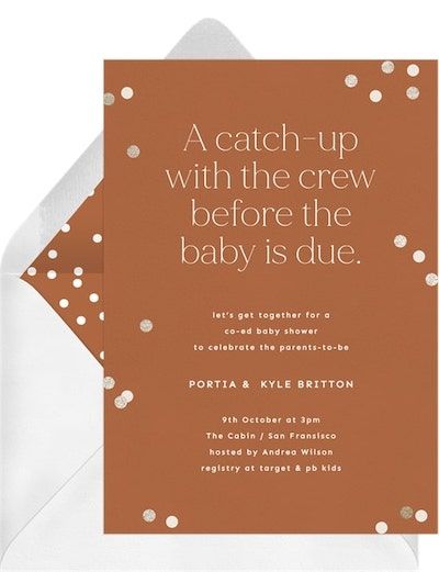 12 Steps to Hosting a Coed Baby Shower Both Parents Will Love Coed Baby Shower Themes, September Baby Showers, November Baby Shower, Coed Baby Shower Invitations, Baby Shower Games Coed, Couples Baby Shower Invitations, Baby Shower Wording, Baby Sprinkle Invitations, Outdoor Baby Shower