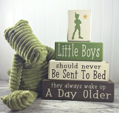 Peter Pan Decor, Nursery Disney, Neverland Nursery, Boy Nursery Colors, Peter Pan Nursery, Baby Boy Nursery Colors, Baby Boy Quotes, Trendy Baby Nursery