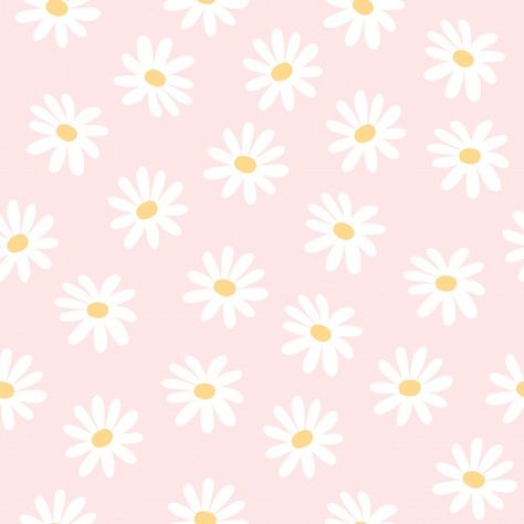 Daisy flowers seamless pattern backgroun... | Premium Vector #Freepik #vector #background #pattern #flower #floral Daisy Flowers, Seamless Pattern, Premium Vector, Daisy, Yellow, Flowers, Pattern, Fabric, Pink