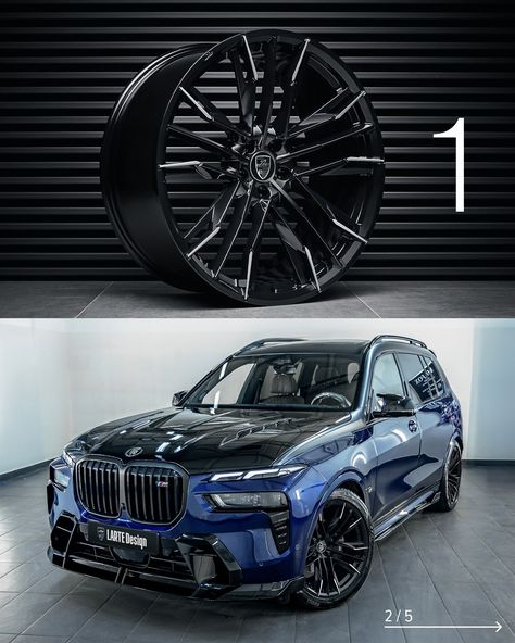 🛞 Which wheels look best on this BMW X7? Check out the carousel and vote in the comments! Stylish and bold BMW X7 M60i 2023 in Midnight gold with a two-tone body paint in matte black with a glossy line in the style of the BMW 7-series, a body kit consisting of 10 carbon parts, and custom 23-inch wheels. More information, ordering conditions, and personal service on the website, link in profile header. Get in touch with us to upgrade your BMW X7: 📥Direct 📲 +1 (657) 281-9534 / WhatsApp #bmw... Bmw X7, Bmw 7 Series, Bmw 7, Profile Header, Toned Body, Bmw Cars, Website Link, Body Kit, Carousel