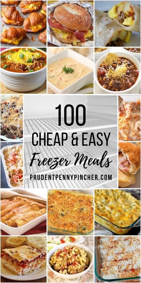 These cheap and easy freezer meals are the perfect make-ahead option for busy weekdays. From casseroles to soups, there are plenty of delicious freezer-friendly recipes. #freezermeals #makeahead #dinner #recipes #easydinner Freeze Meals, Freezer Dinners, Freezer Friendly Meals, Freezable Meals, Freezer Meal Planning, Make Ahead Freezer Meals, Healthy Freezer Meals, Easy Freezer Meals, Freezer Meal Prep