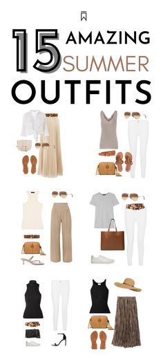 Click to discover these 15 minimalist and chic summer outfit! They are made with timeless basic essential that are probably already in your wardrobe! Expensive Looking Summer Outfits, Brunch Style Outfits Summer, Summer Basics 2023, Minimalist Chic Summer Outfit, Casual But Chic Outfits, Beach Basics Outfits, Basic Chic Outfit Summer, Summer Trip To Europe Outfits, London Fashion Summer 2023