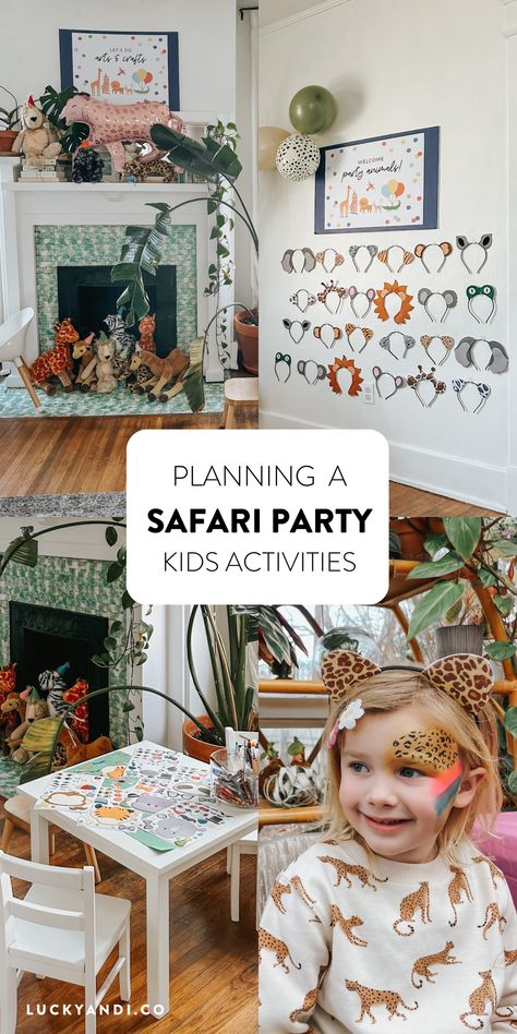 Animal Theme Bday Party, Jungle Animal Themed Birthday Party, 3rd Birthday Safari Theme, Wild And Three Birthday Activities, Safari Birthday Party Goodie Bags, Safari Birthday Party Theme, Birthday Party At The Zoo Ideas, Savannah Birthday Party, Safari Birthday Games Party Activities