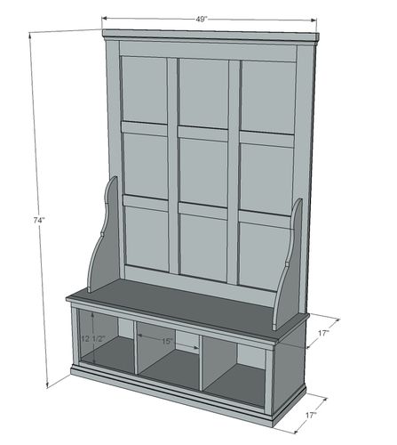 Diy Hall Tree, Farmhouse Hall Trees, Hall Tree Bench, Bookshelf Plans, Into The Wood, Diy Holz, Chair Sofa, Hall Tree, Wood Plans