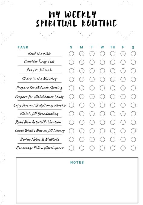 Jw Bible Reading Schedule, Jw Study Schedule, Jw Study Notes, Jw Journal Ideas, Spiritual Goals Jw, Personal Study Schedule Jw, Jw Schedule, Personal Study Ideas Jw, Jw Bible Study Ideas