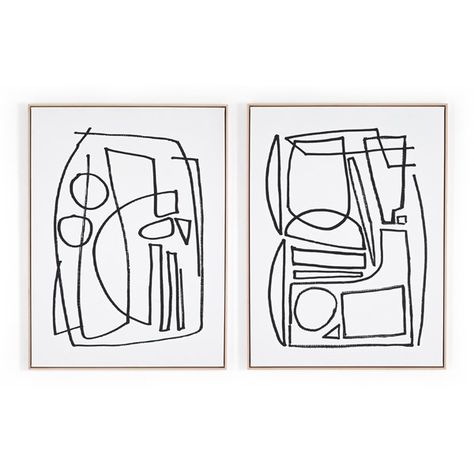 Art | Stark Set By Dan Hobday Modern Abstract Wall Art, Devon England, Coastal Landscape, Four Hands, Contemporary Wall Art, Hand Art, Drawing Prints, White Canvas, Home Wall Art