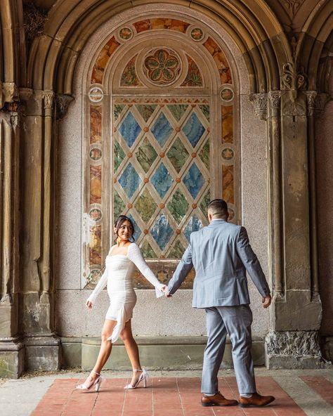 If you want to feel like you’re in another part of the world during your engagement photo shoot…I think the most iconic place to utilize is Central Park. Especially the 3 Arches area and Bethesda Fountain. Hair Stylist: @beautybybolusi_ #nycengagementphotography #nycengagementphotographer #2025brides #2025bride #newlyengagedcouple #engagementshoots #engagementphotoshoot #engagementportraits #engagementshootideas Central Park Engagement Shoot, Bethesda Fountain, Engagement Photo Shoot, Newly Engaged Couple, Engagement Portraits, Nyc Wedding, Engagement Shoot, Engagement Photoshoot, Photography Inspo