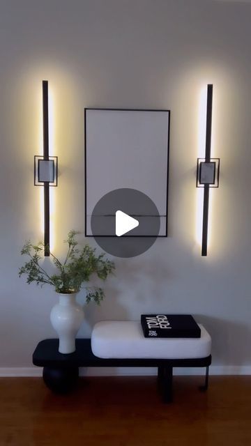 Diy Led Corner Light, Diy Wall Lamp Ideas, Diy Wall Light Fixtures, Diy Wall Lights Ideas, Diy Sconces Ideas, Diy Wall Sconces, Wall Sconces Diy, Luminaria Diy, Light Picture Wall