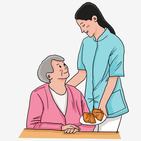 Caring For The Elderly, Green Uniform, Man Clipart, One Word Instagram Captions, Hair Clipart, Care Worker, Palliative Care, Font Illustration, Man Sitting