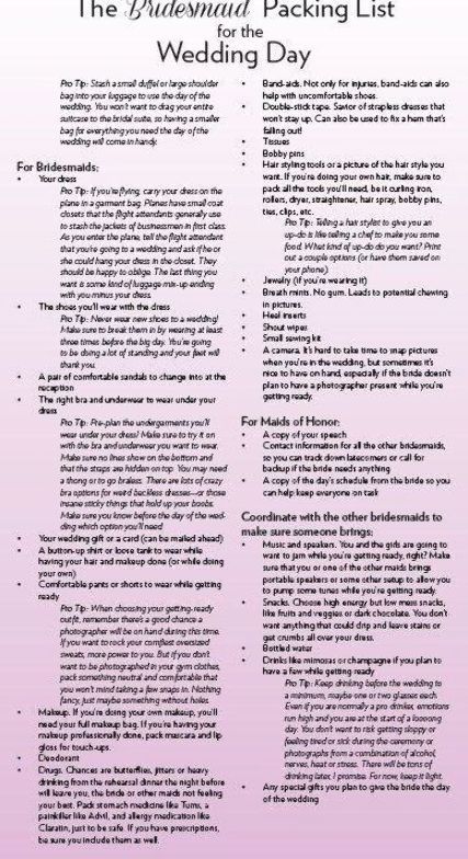 Bridesmaid Job List, Wedding Day Packing List, Bridesmaid Checklist, Wedding Ideas October, Wedding Jobs, Fun Wedding Ideas, How Many Bridesmaids, Wedding Day Schedule, Free Wedding Planner