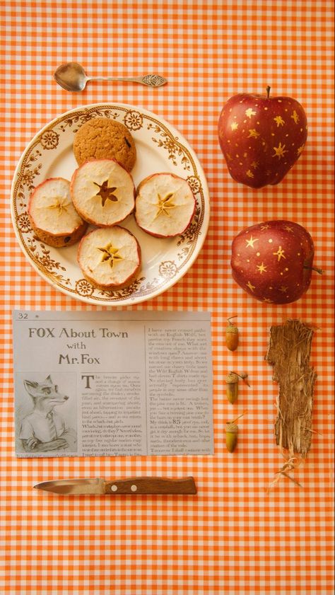 Mr Fox Aesthetic, Mr Fantastic Fox Wallpaper, Wes Anderson Food, Fantastic Mr Fox Party, Fantastic Mr Fox Apple, Fantastic Mr Fox Wallpaper, Wes Anderson Wallpaper, Fantastic Mr Fox Poster, Fantastic Mr Fox Aesthetic