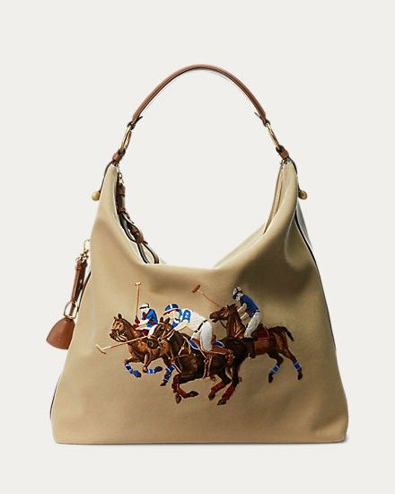 Crafted Bag, Bridle Bag, Horse Bridle, Ralph Lauren Bags, Rings Unique, Embroidered Canvas, Ralph Lauren Collection, Zipper Pulls, Handbag Accessories