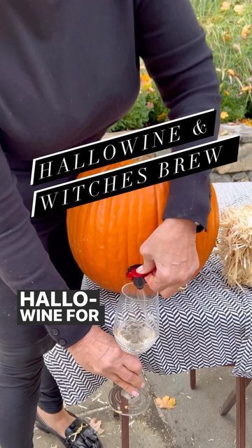 Wine Bag In Pumpkin, Wine Pumpkin Carving Ideas, Wine In A Pumpkin, Wine In Pumpkin, Wine Pumpkin Carving, Halloween Pumpkin Carving Party, Wine Pumpkin, 3 Witches, Halloween Tips