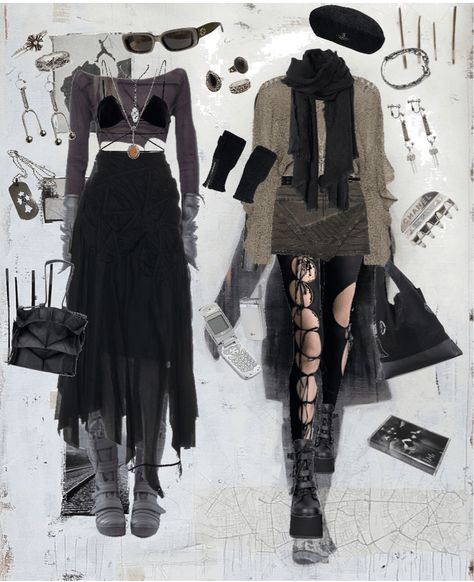 Goth Fairy Core Outfits, Punk Outfit Ideas For Women, Fantasy Grunge Outfits, Metal Punk Outfit, 90s Goth Outfits Grunge, Grunge Fairycore Outfits Aesthetic, Faerie Goth Fashion, Dark Fairy Aesthetic Outfit, Fairy Punk Outfits