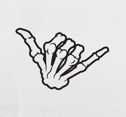 Shaka Tattoo, Hand Skeleton, Shaka Sign, Surf Tattoo, Hawaii Tattoos, Skeleton Tattoos, Skeleton Hand Tattoo, Small Tattoos For Guys, Art Diary