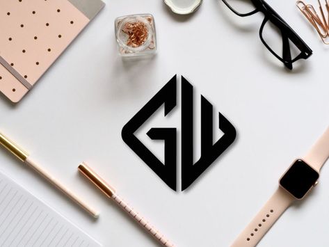 Gw Logo, Pr Logo, Typography Logo Design, Font Typography, Logo Design Typography, Letter Logo Design, Text Fonts, Logo Mark, Typography Fonts