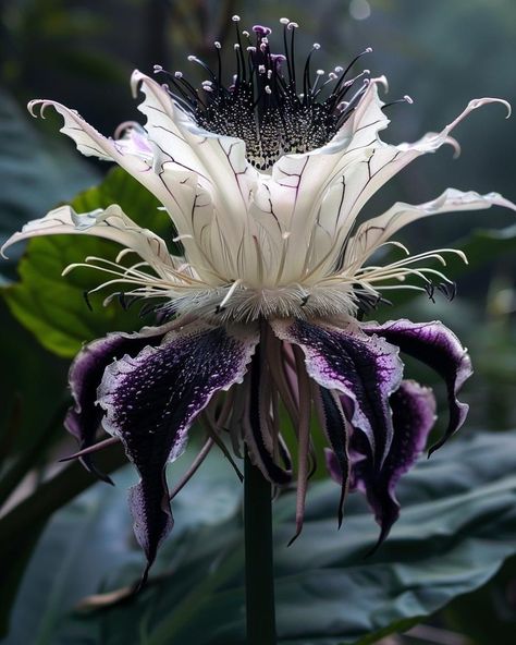 Goth Flowers, Pretty Flowers Pictures, Gothic Flowers, Goth Garden, Strange Flowers, Weird Plants, Gothic Garden, Nothing But Flowers, Unusual Plants