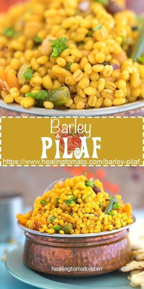 Easy Barley Pilaf recipe made with vegetable, Vegan Barley Pilaf, healthy barley pilaf, vegan dinner, Simple barley pilaf, move over rice pilaf! #vegan #veganrecipes #recipes #pilaf #barley #healthy #lunch #dinner Barley Pilaf Recipe, Barley Pilaf, Healthy Lunch Dinner, Recipes Budget, Vegetarian Eating, Vegetarian Brunch, Modern Recipes, Dinner Simple, Pilaf Recipe