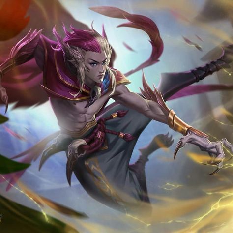 Rakan League Of Legends, Play League Of Legends, Legend Images, Xayah And Rakan, League Memes, Lol Champions, League Of Legends Characters, Lol League Of Legends, Mobile Legends