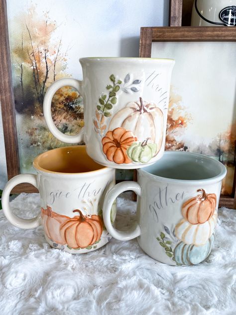 Crisp Fall Morning, Coffee Mug Collection, Fall Morning, Pumpkin Coffee, Mug Collection, Cute Coffee Mugs, Sympathy Flowers, Seasonal Decorations, Autumn Coffee