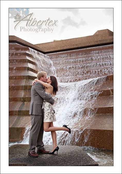 Water Gardens - Fort Worth, Texas Fort Worth Water Gardens Engagement, Fort Worth Water Gardens Photography, Engagement Photos Fort Worth Texas, Garden Couple Photoshoot, Fort Worth Water Gardens, Engaged Photos, Anniversary Pics, Water Architecture, Maternity Ideas