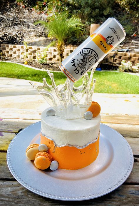 White Claw Cakes, White Claw Party, Liquor Cupcakes, Cowgirl Birthday Cakes, Publix Cakes, Liquor Cake, Anti Gravity Cake, Birthday 13, Red Birthday Cakes